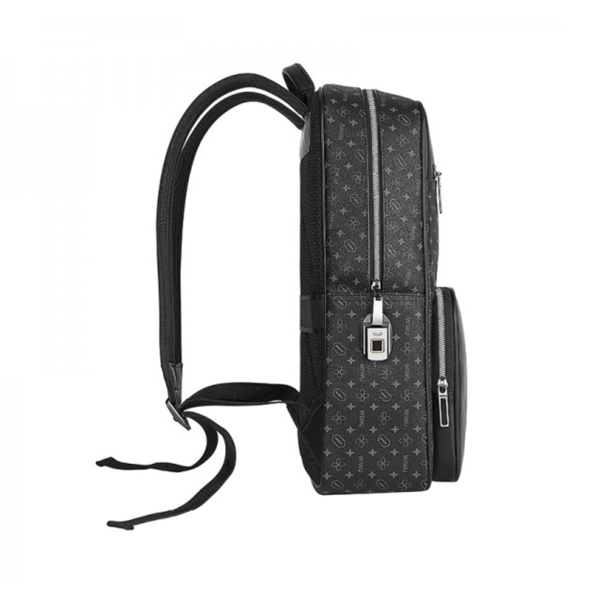 WIWU Master Fingerprint Lock Backpack - Black