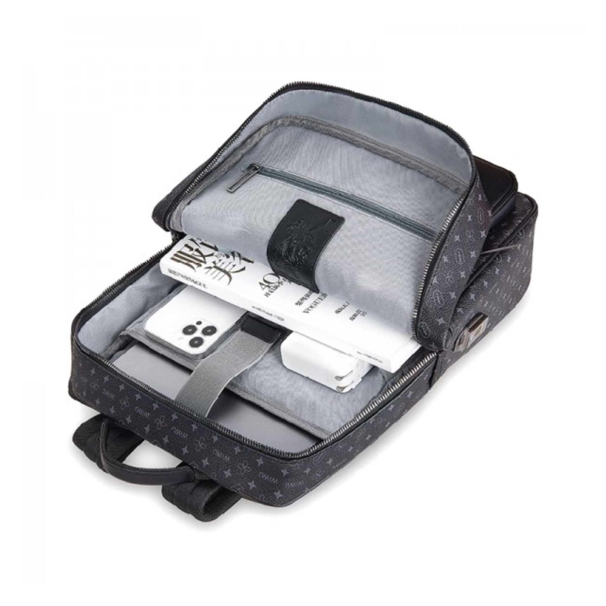 WIWU Master Fingerprint Lock Backpack - Black