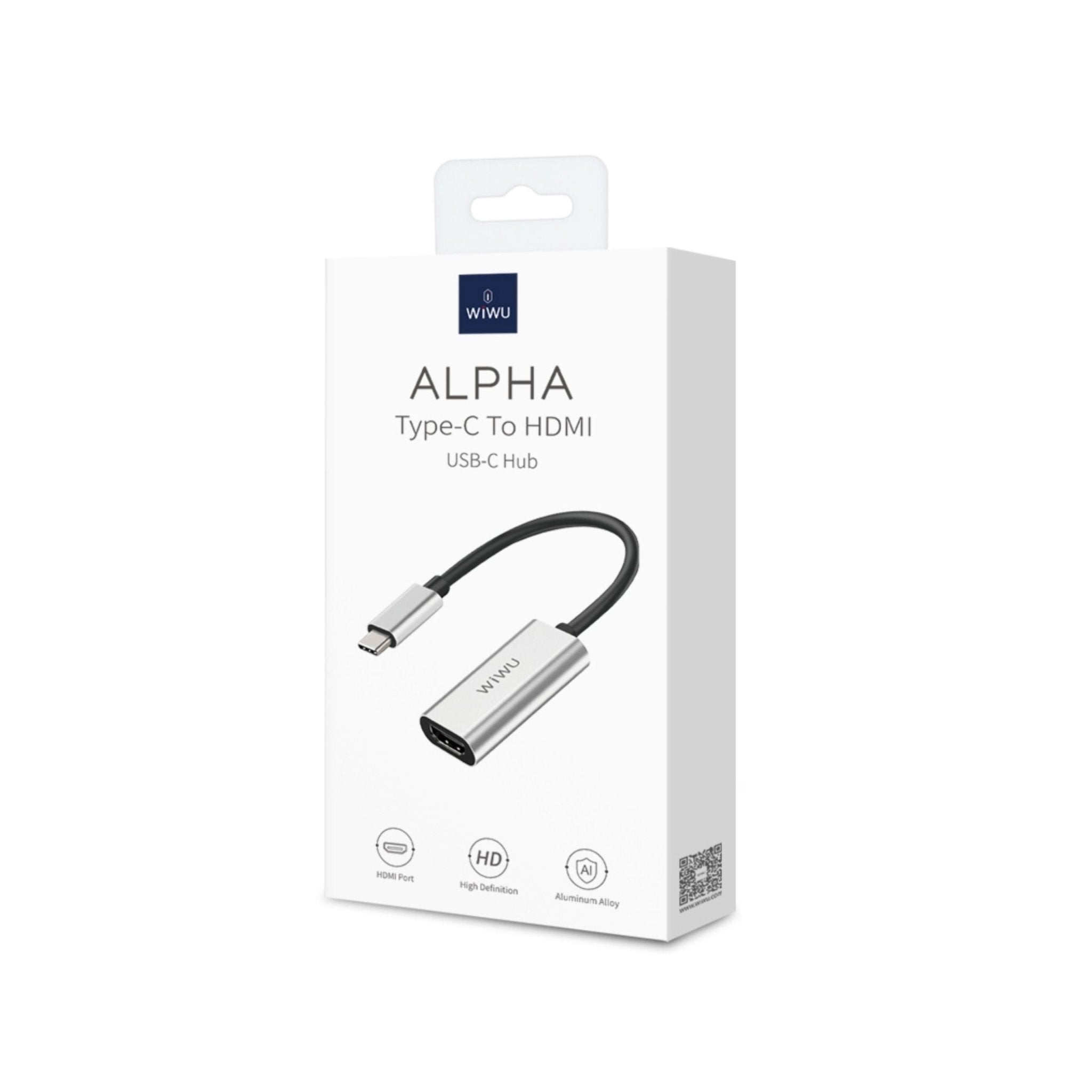 WiWU Alpha Type-C to HDMI USB-C Hub - Grey