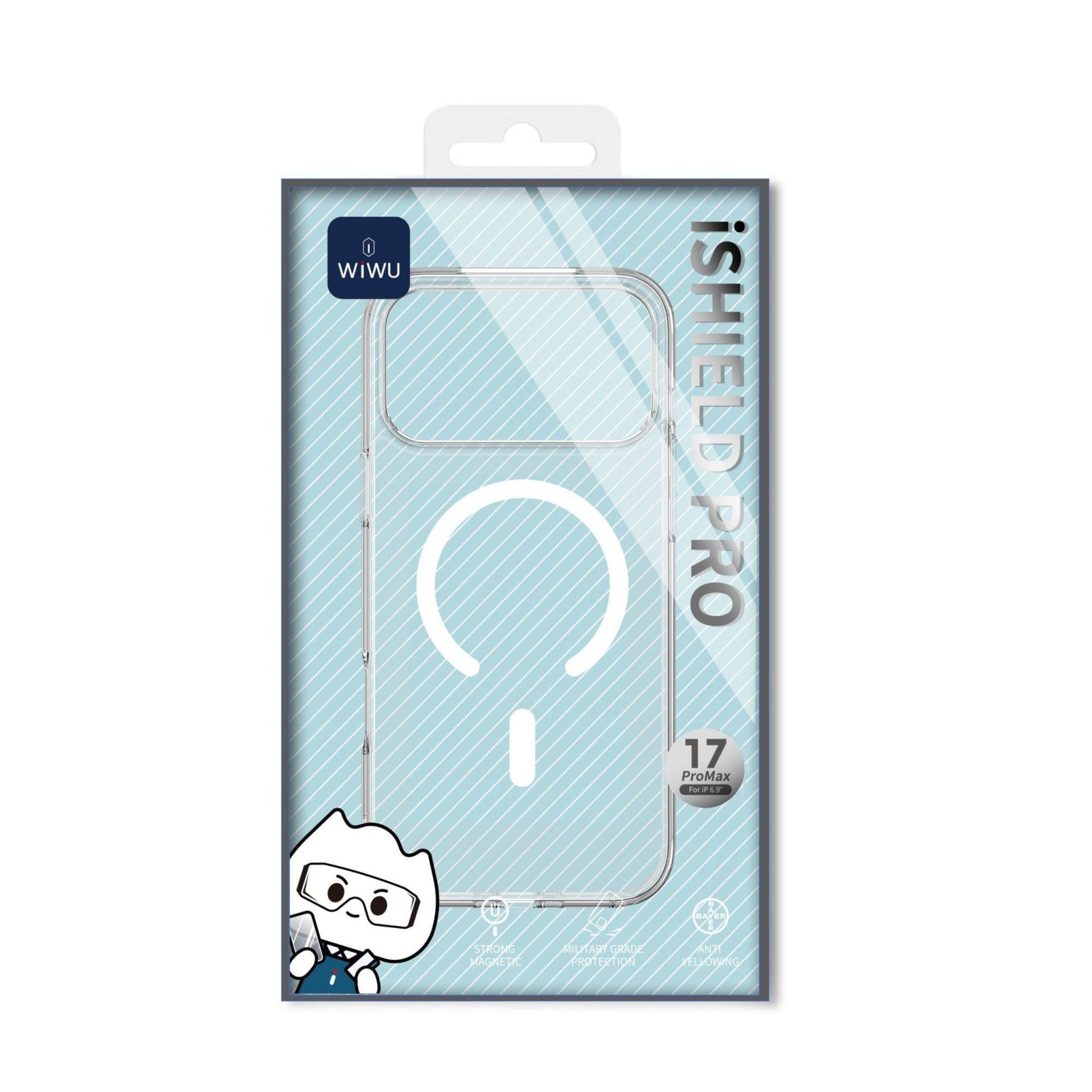 WiWU Magsafe i Shield Pro Case iPhone 17 Pro Max Transparent - White