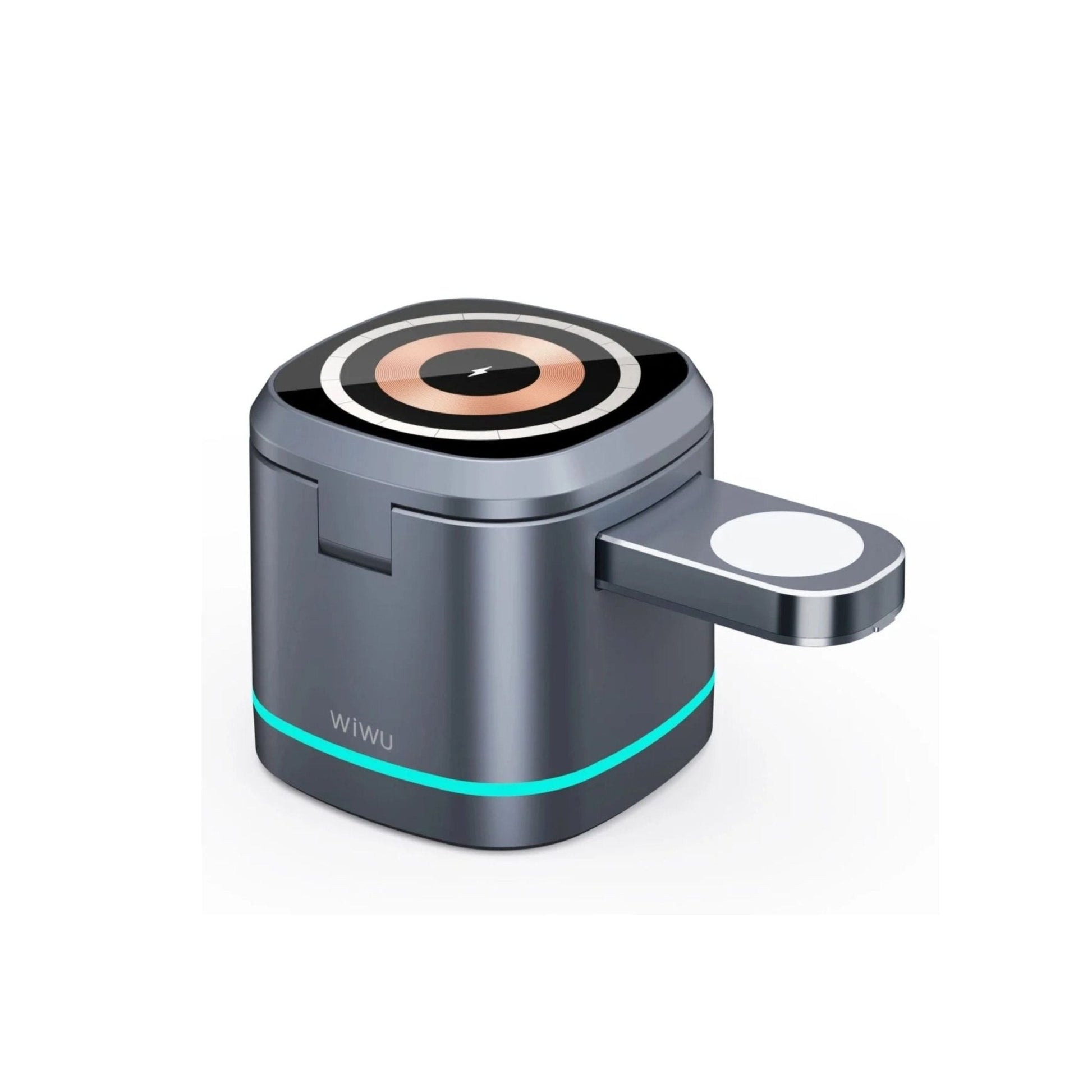 WiWU Rubik's Cube 3 in 1 Wireless Charger - Grey