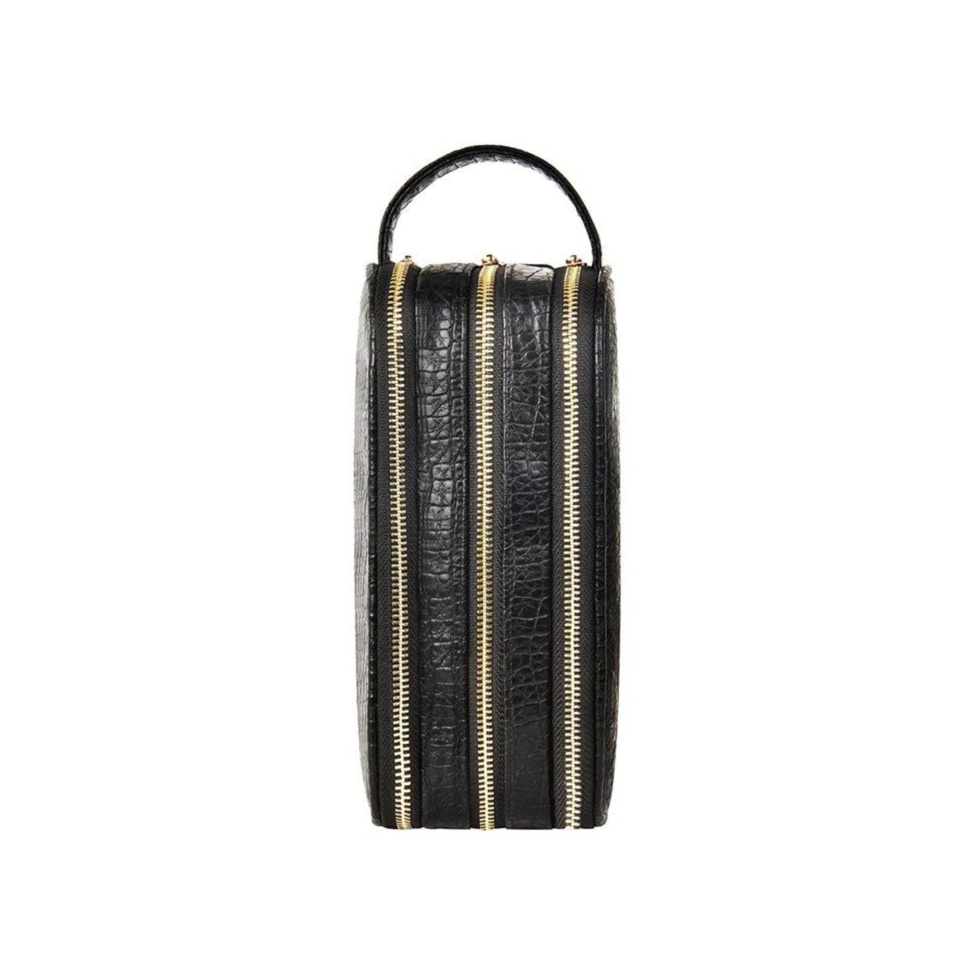 WiWU Salem Lux Tri Compartment Organize Case - Black Alligator grain