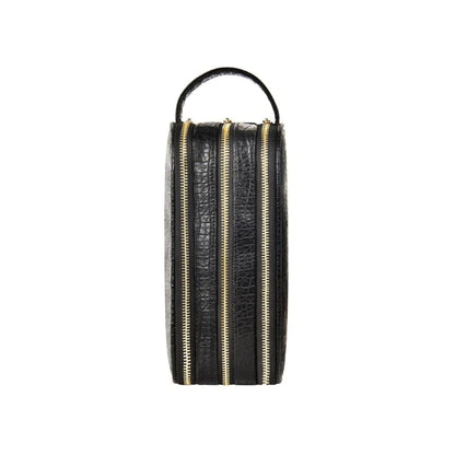 WiWU Salem Lux Tri Compartment Organize Case - Black Alligator grain