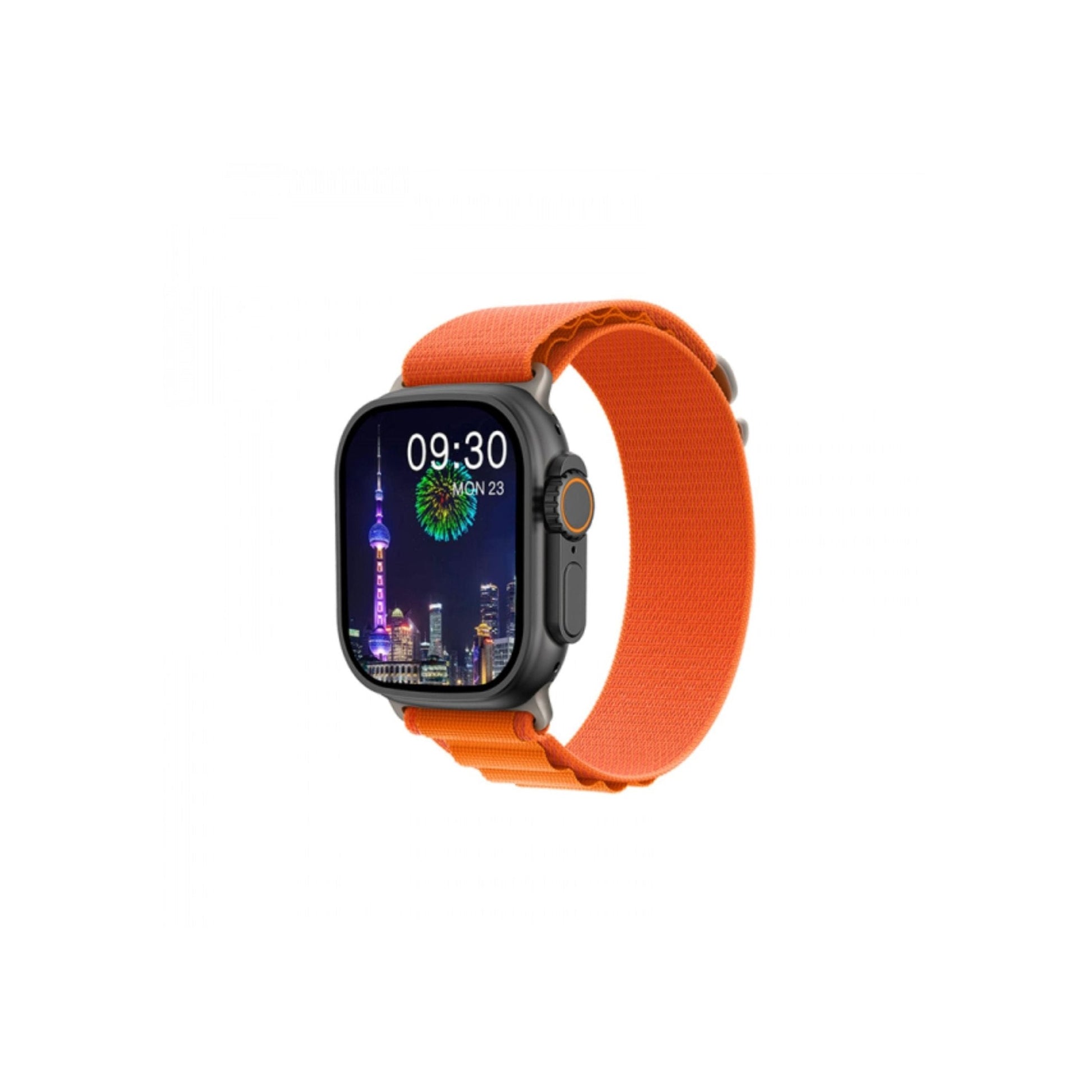 WiWU Smart Watch SW01 Ultra Max With 2 Strapes - Black