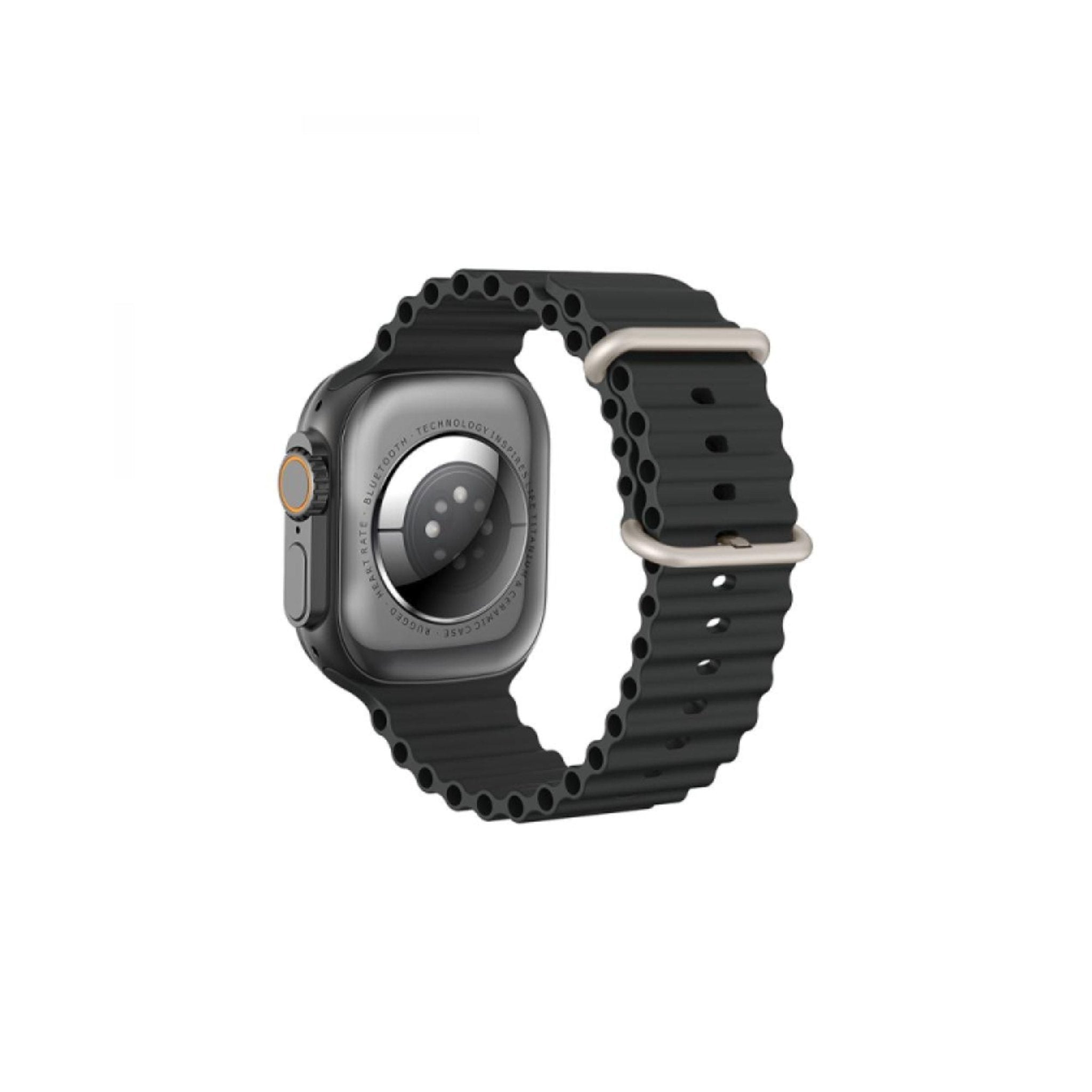 WiWU Smart Watch SW01 Ultra Max With 2 Strapes - Black