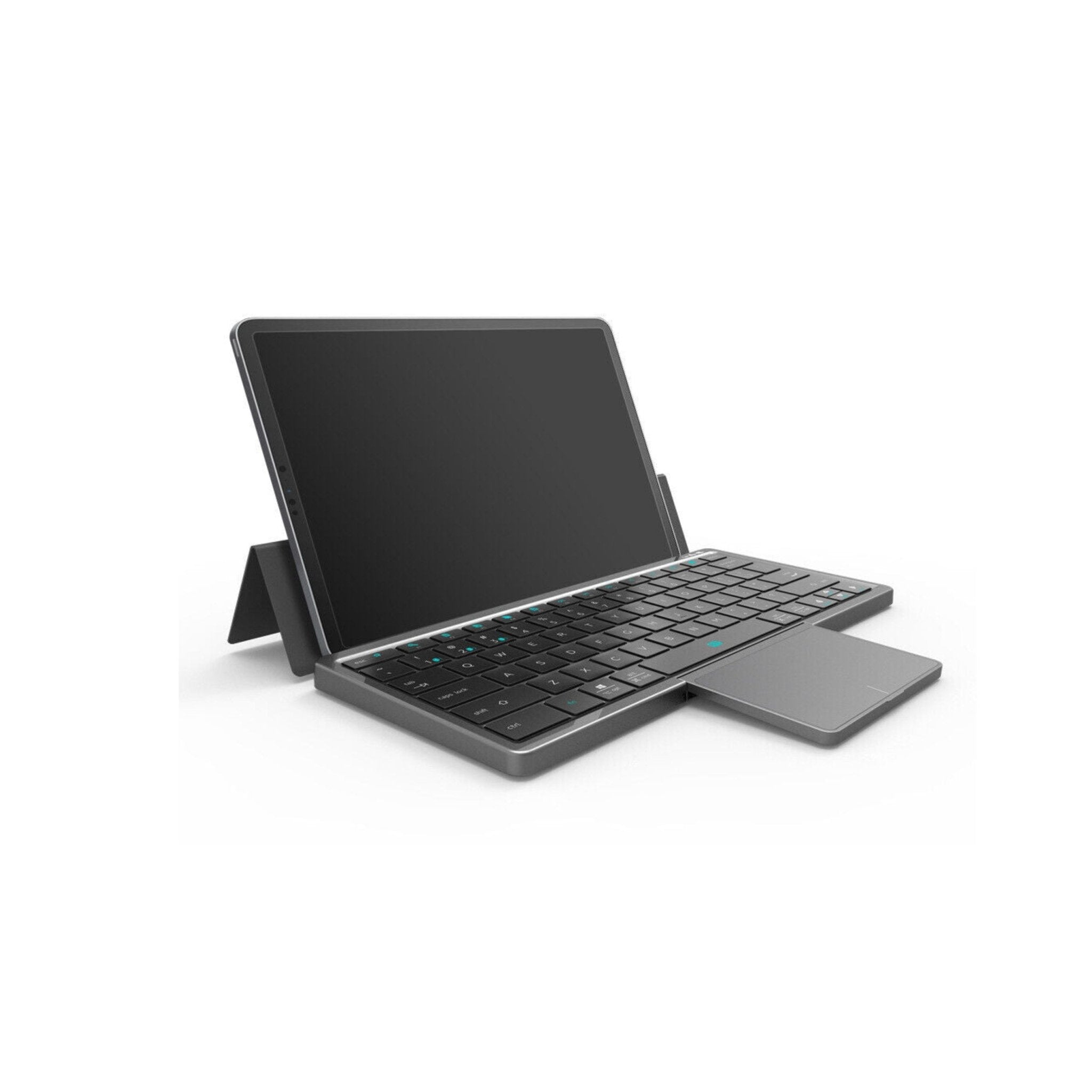 Wireless Keyboard with Foldable Case KF8700 - Gray