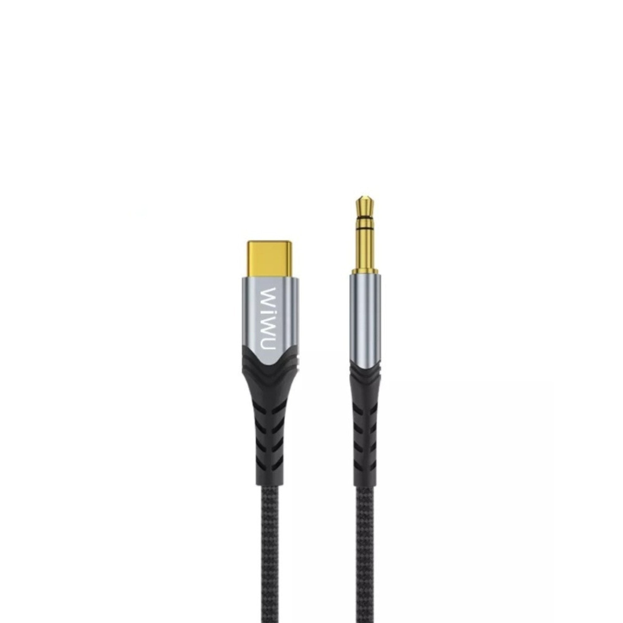 Wiwu 3.5mm Audio Stereo Cable To Type- C - Black