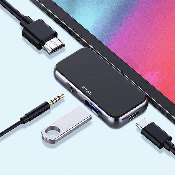 WIWU ALPHA T5 PRO 4 IN 1 USB-C HUB