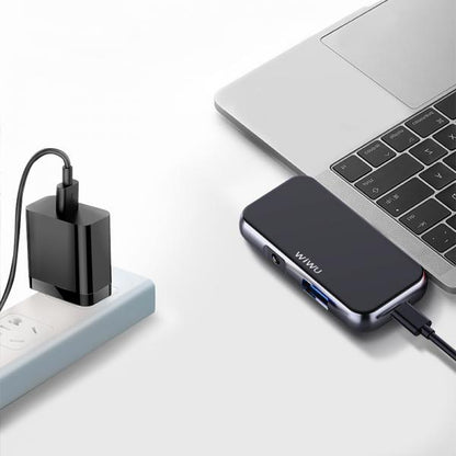 WIWU ALPHA T5 PRO 4 IN 1 USB-C HUB