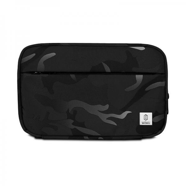 Wiwu Camouflage Travel Pouch (22.5*14.5*5cm) - Black