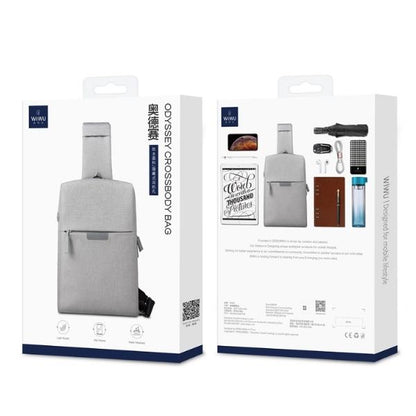 Wiwu Odyssey Crossbody Bag Waterproof (30*25*7cm) - Gray
