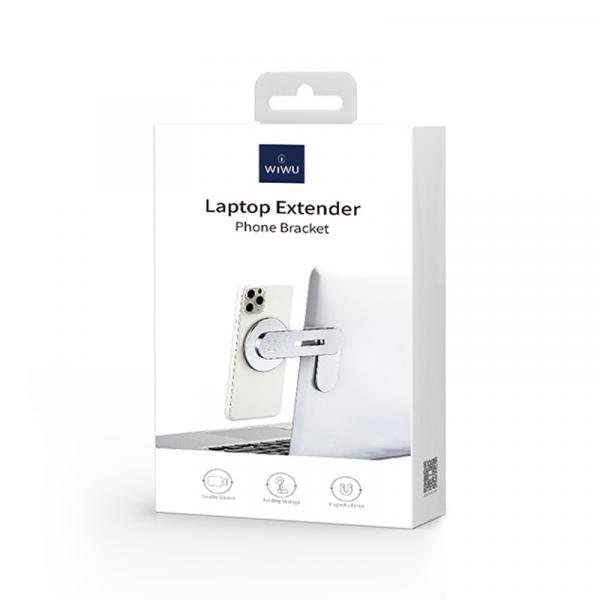 Wiwu ZM306 Laptop Extender Magnetic Phone Bracket - Silver