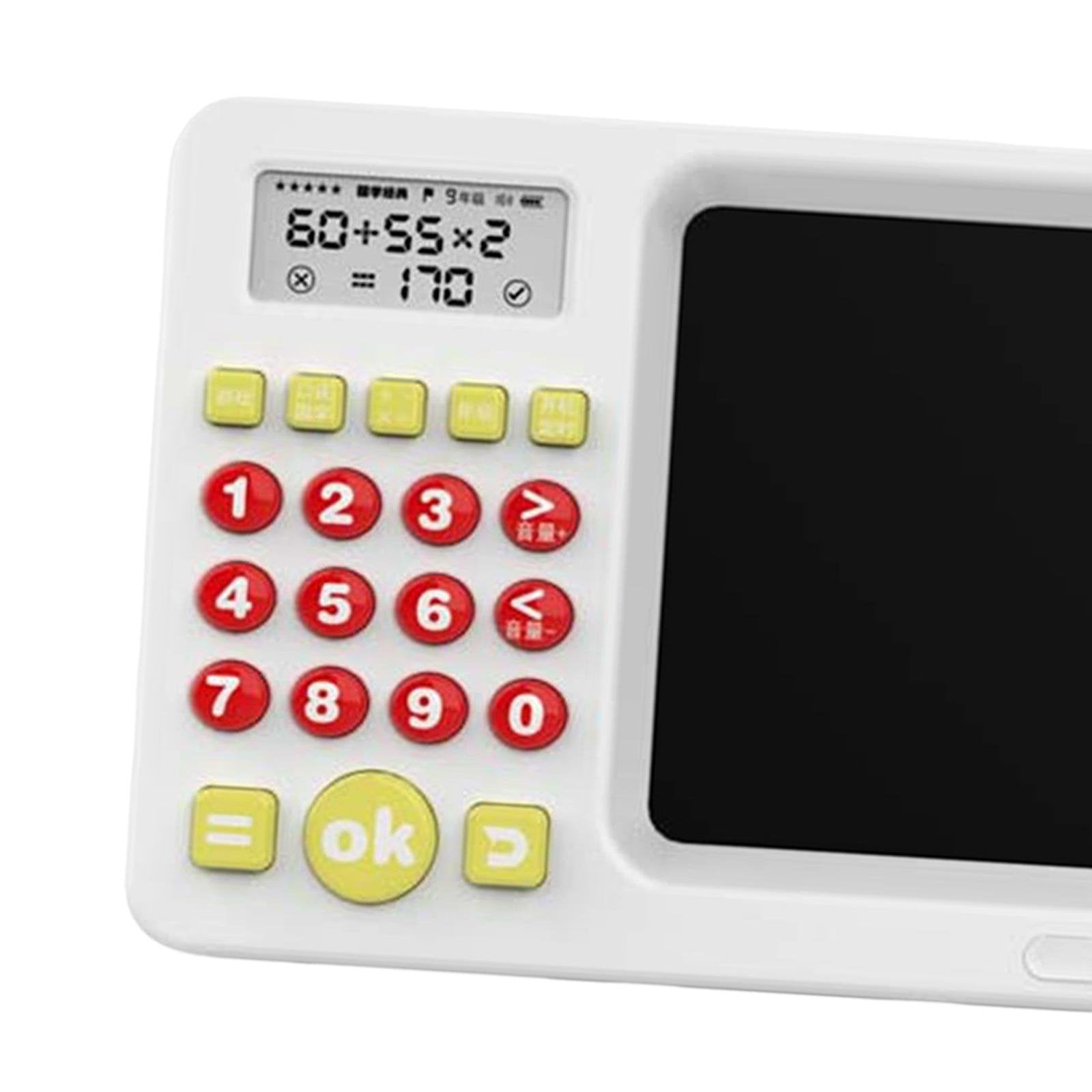 Writing Tablet and Learning Calculator Machine Kids -White