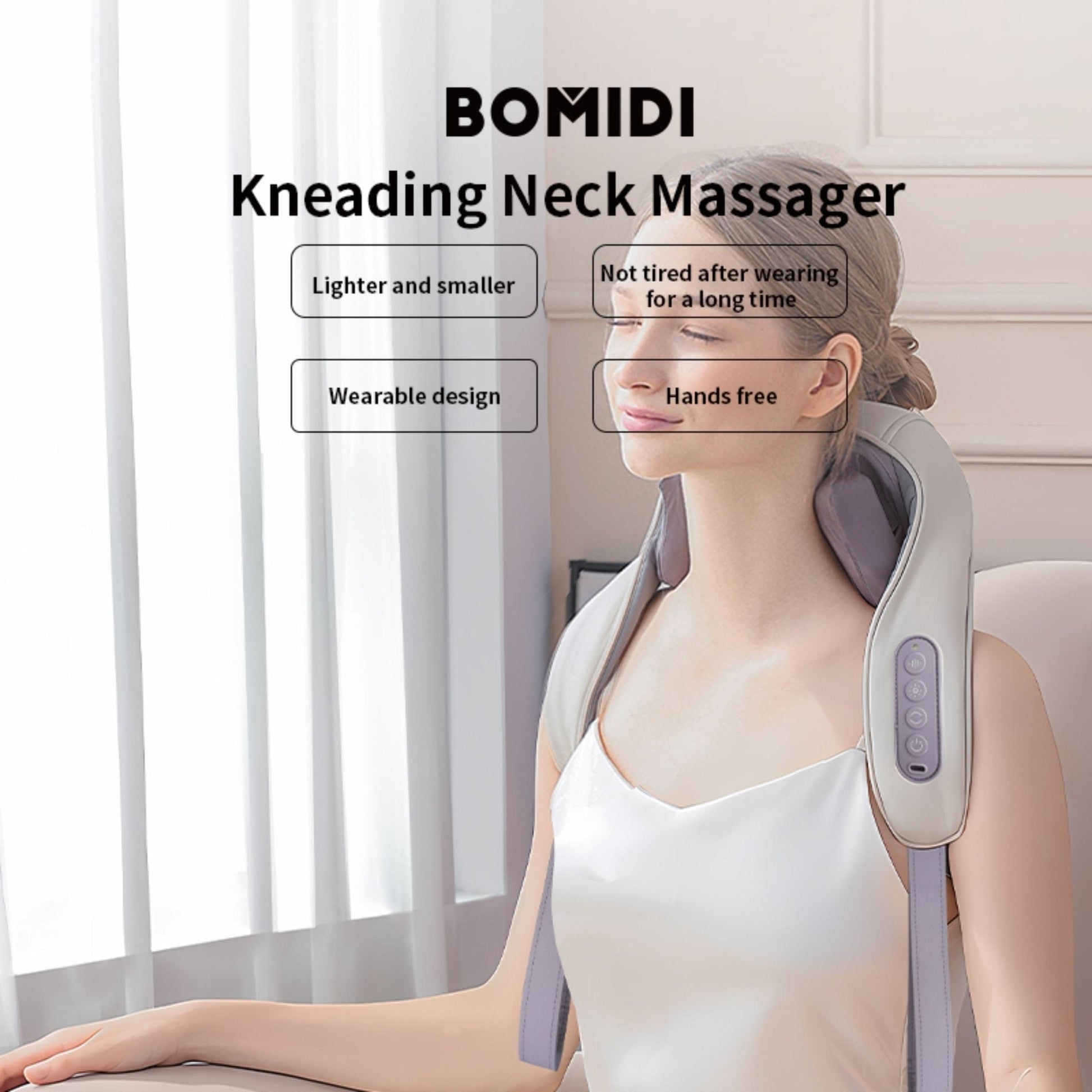 Xiaomi Bomidi Kneading Neck Massager MP2 - Beige Grey