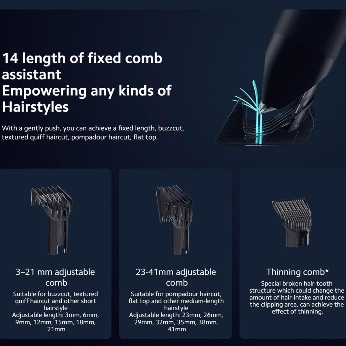Xiaomi Hair Clipper IPX7 Waterproof LFQ03KL - Black