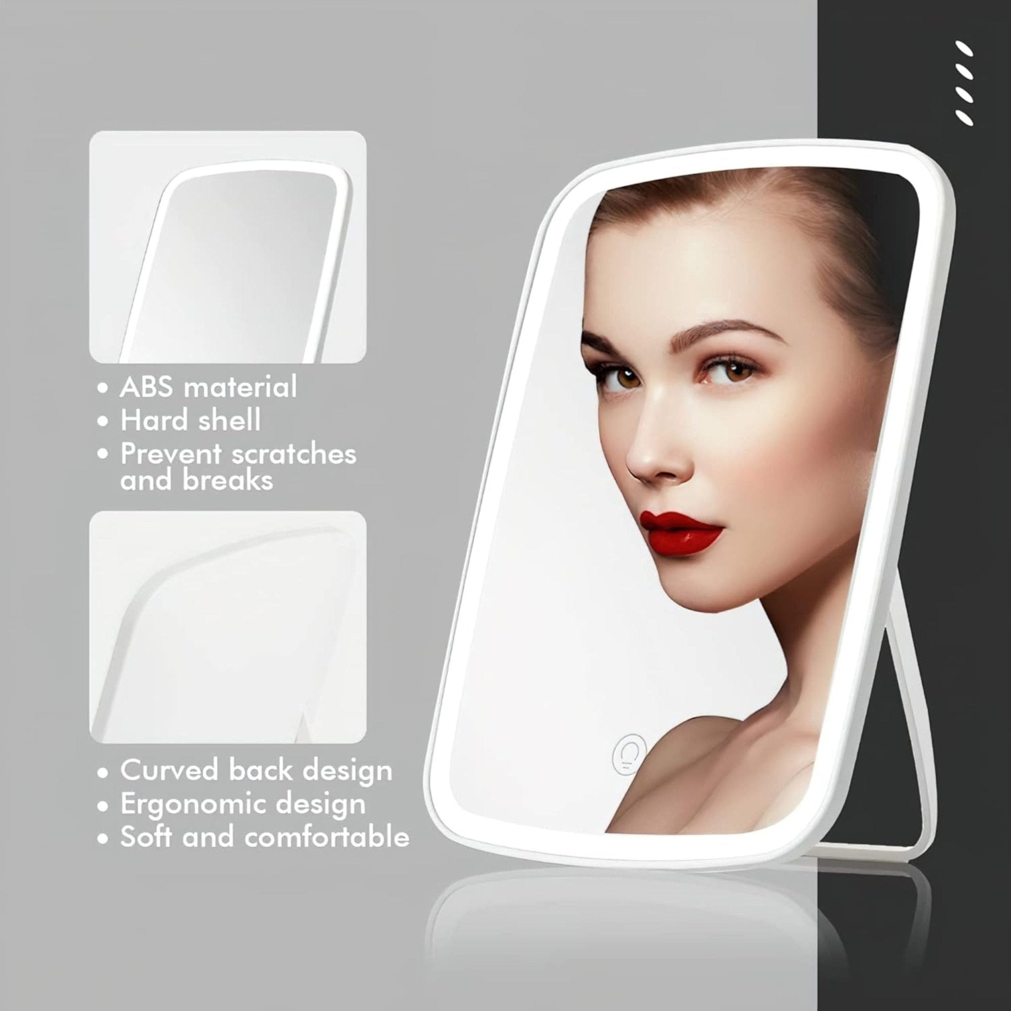 Xiaomi Jordan & Judy LED Makeup Mirror with Touch Screen - Beige