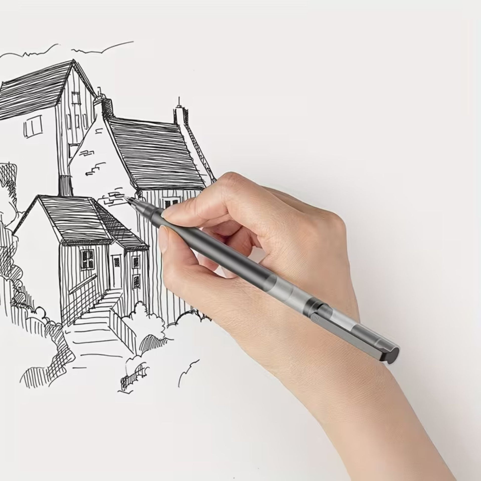 Xiaomi Jumbo Black Gel Ink Pen 10 Pcs - Black
