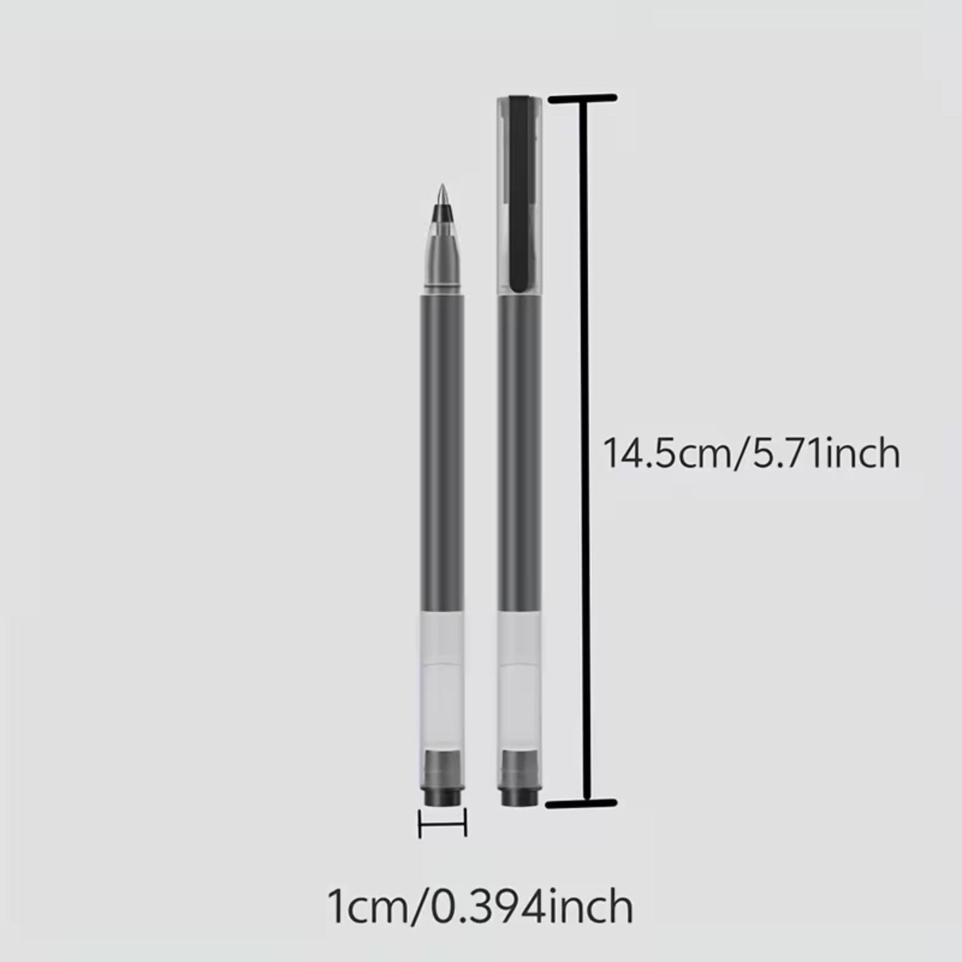Xiaomi Jumbo Black Gel Ink Pen 10 Pcs - Black