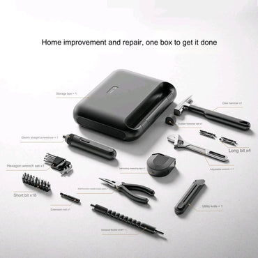 Xiaomi Mijia Electric Tool Set Portable Screwdriver Household Hand Tool Kit - Black
