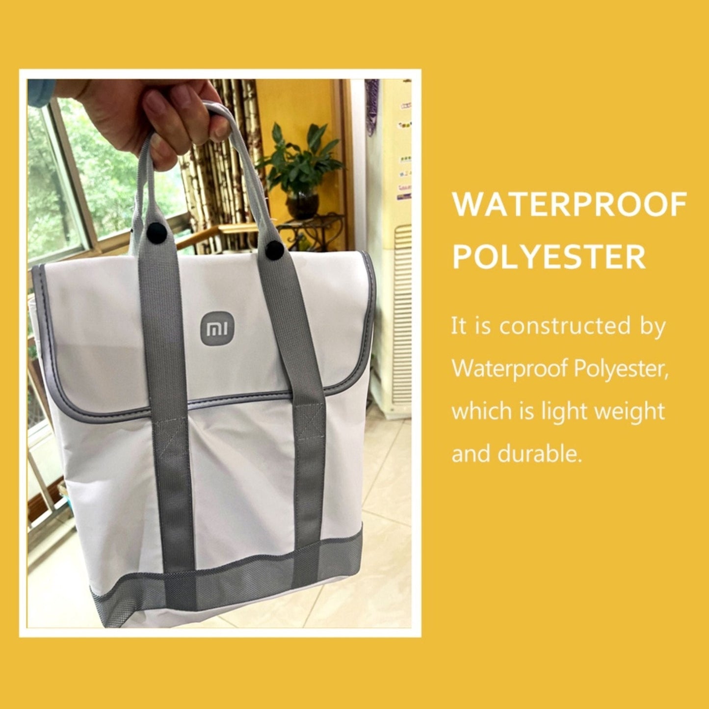 Xiaomi Mijia Polyester Backpack Waterproof Bag - White