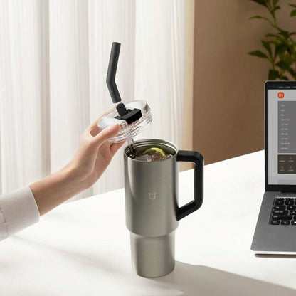Xiaomi Mijia Portable Stainless Steel Thermos Cup with Straw 1L - Grey