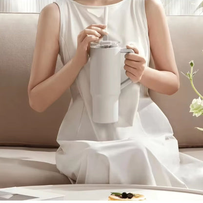 Xiaomi Mijia Portable Stainless Steel Thermos Cup with Straw 1L - Grey