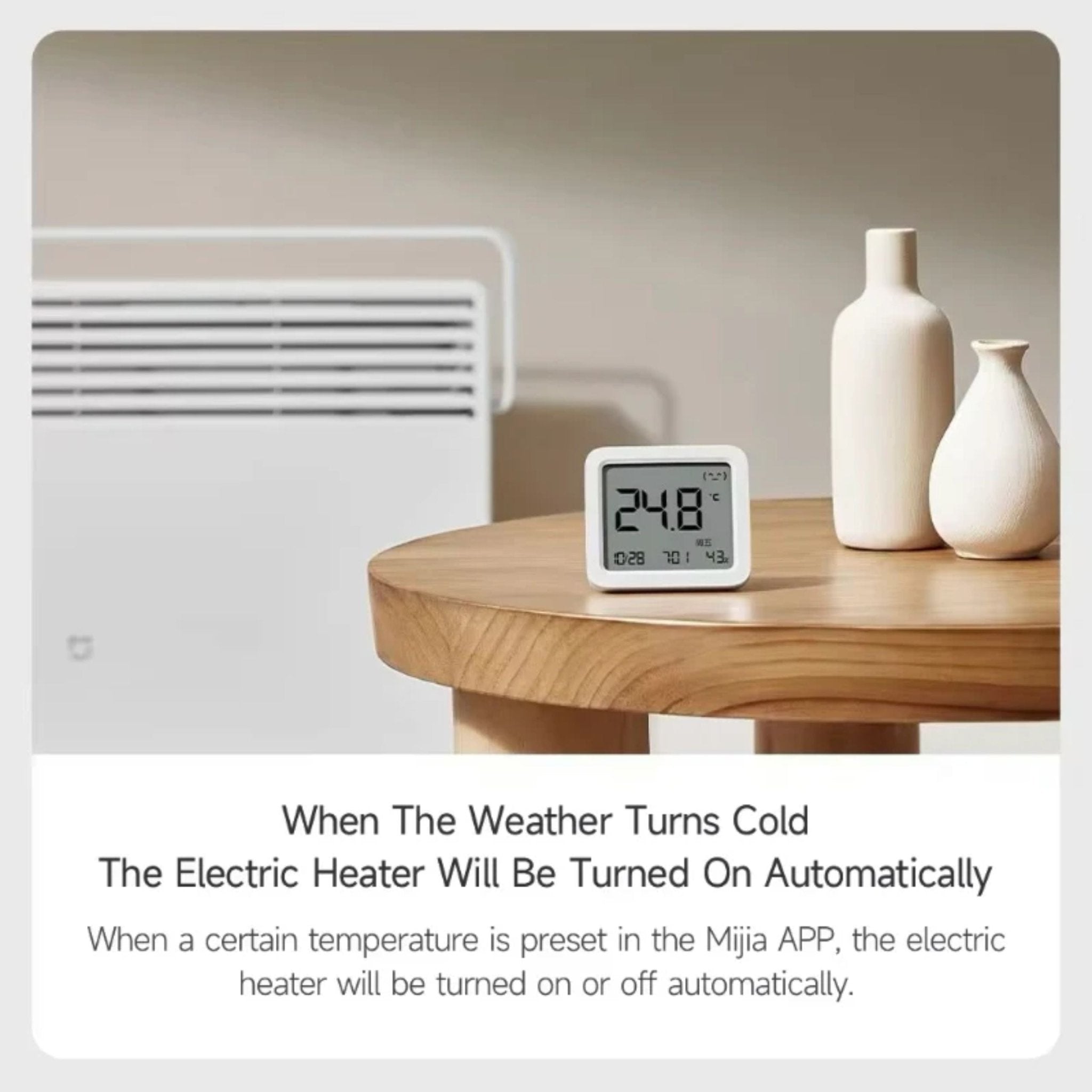 Xiaomi Mijia Smart Temperature and Humidity Monitor 3 - White