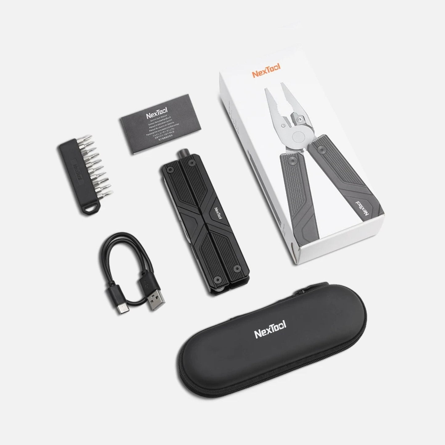 Xiaomi NexTool Gemini Electric Multi-functional Knife with Electric Screwdriver - Black