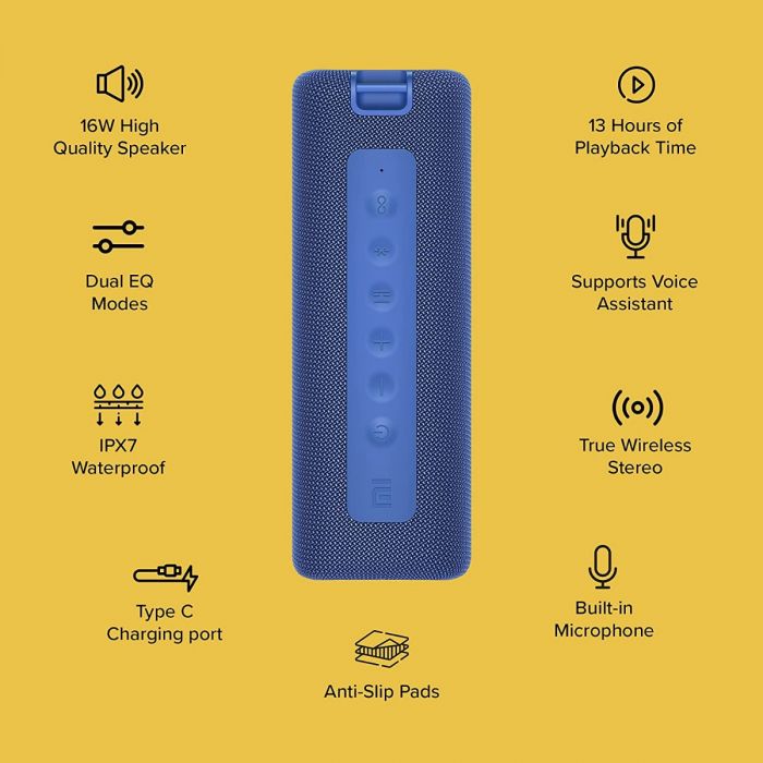 Xiaomi Portable Bluetooth Wireless Speaker 16W - Blue
