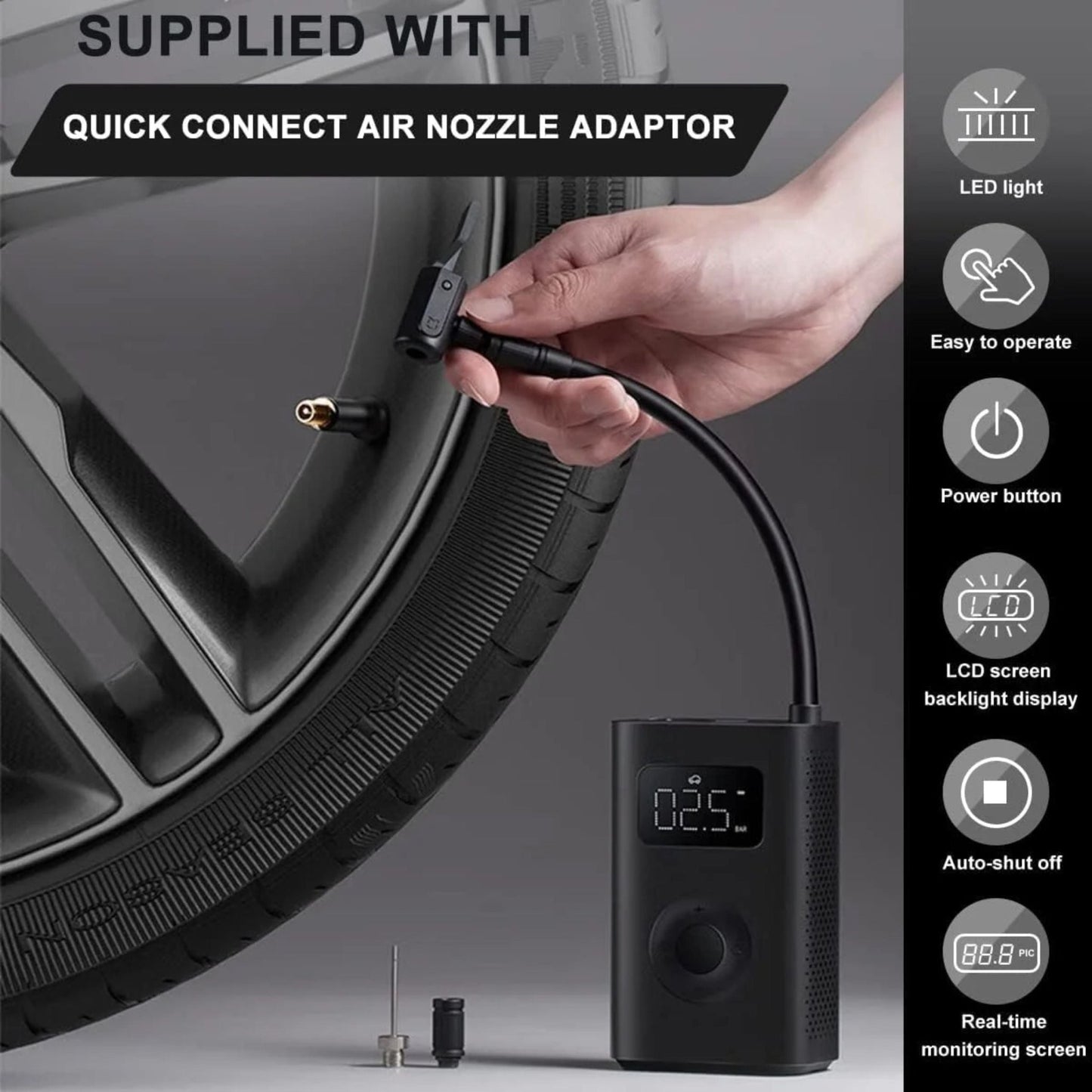 Xiaomi Portable Electric Inflator 2 Pro - Black