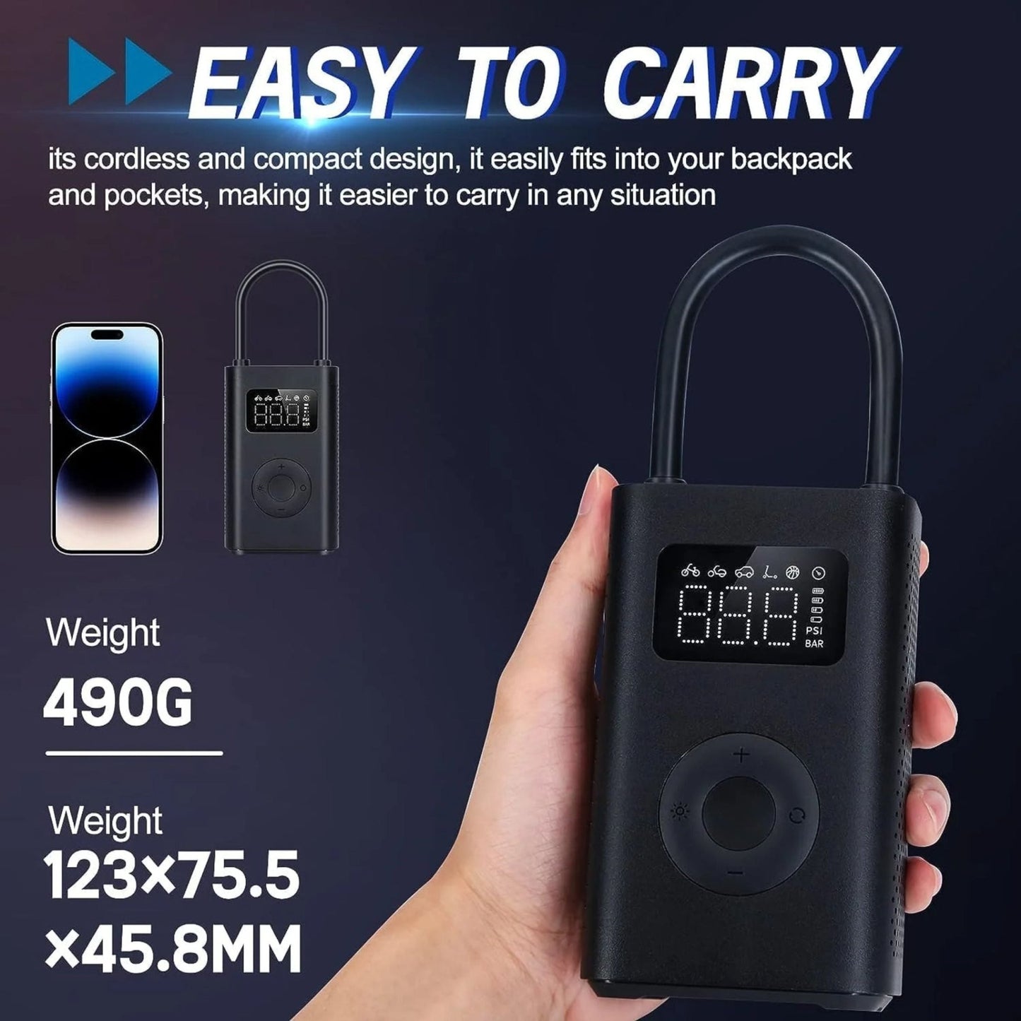 Xiaomi Portable Electric Inflator 2 Pro - Black