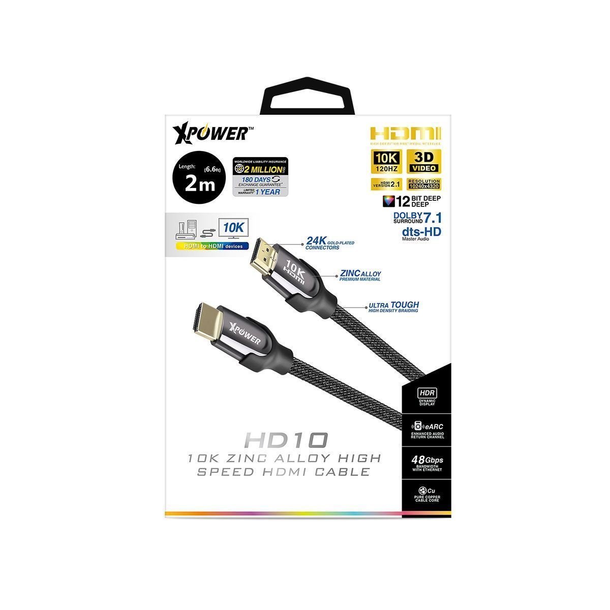 Xpower XP-HD10 10k hdmi cable