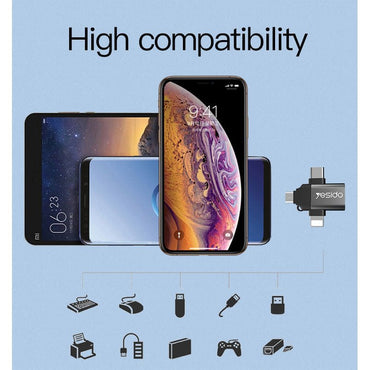 Yesido 3 In 1 OTG USB 2.0 Supper Fast Data Transmission GS15