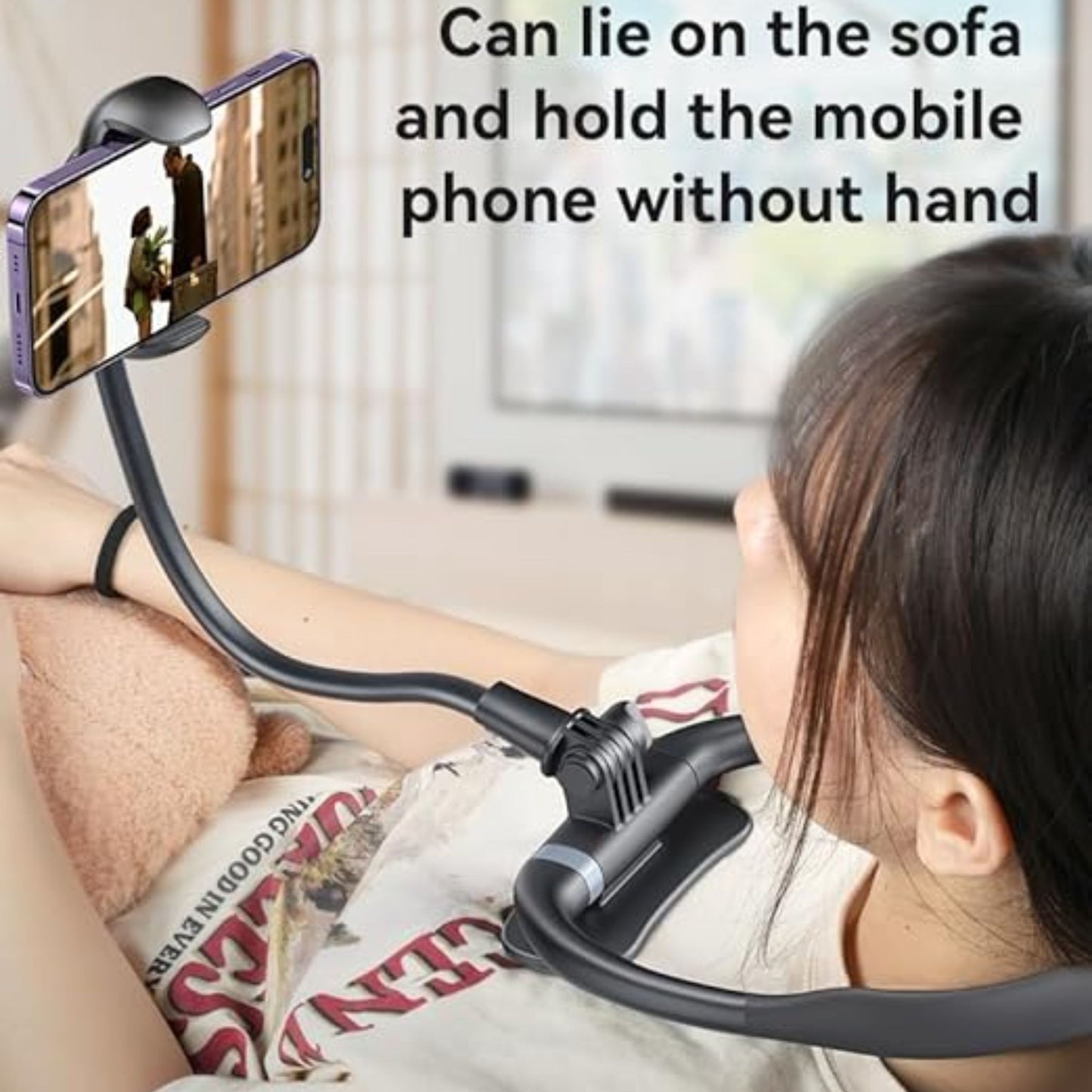 Yesido C291 Neck Mounted Lazy Phone Holder - Black