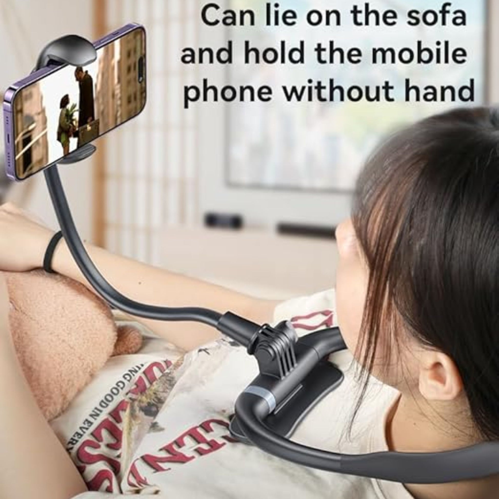 Yesido C291 Neck Mounted Lazy Phone Holder - Black