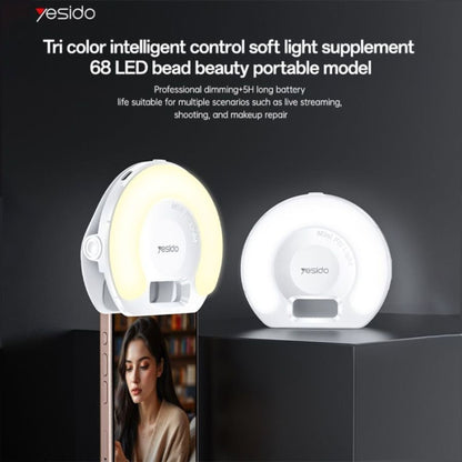 Yesido DH13 Selfie Light , Universal - White