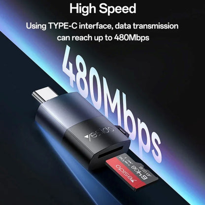 Yesido GS37 USB-C to Micro SD (TF) Card Reader - Black