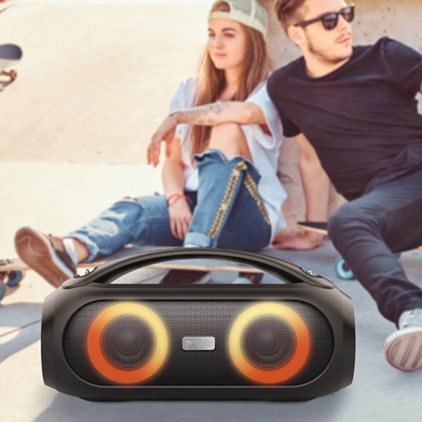 Yesido Wireless Portable Outdoor Speaker YSW19 - Black