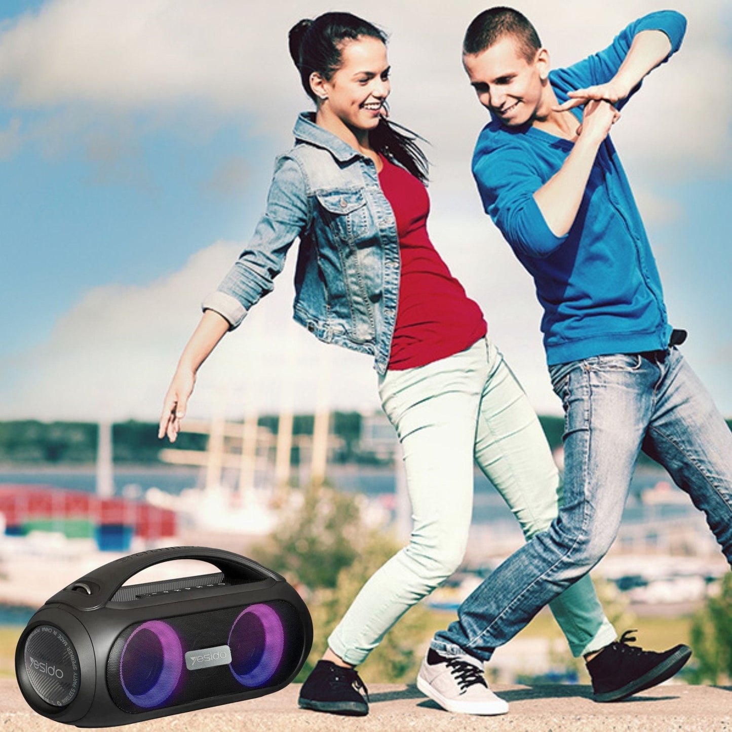 Yesido Wireless Portable Outdoor Speaker YSW19 - Black