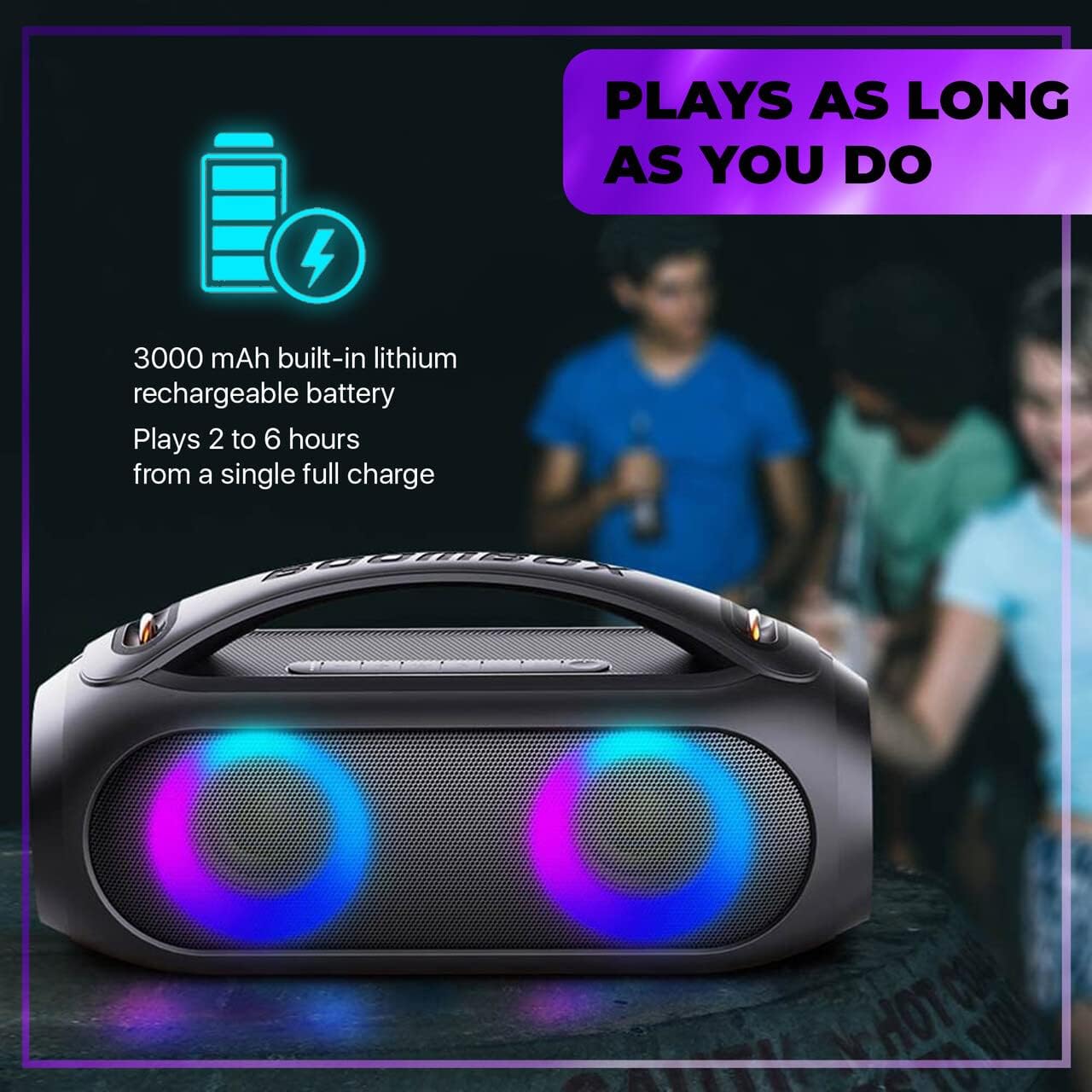 Yesido Wireless Portable Outdoor Speaker YSW19 - Black