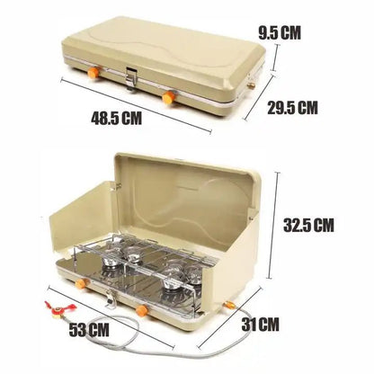 ZYZY Portable Double Burner - Military Brown