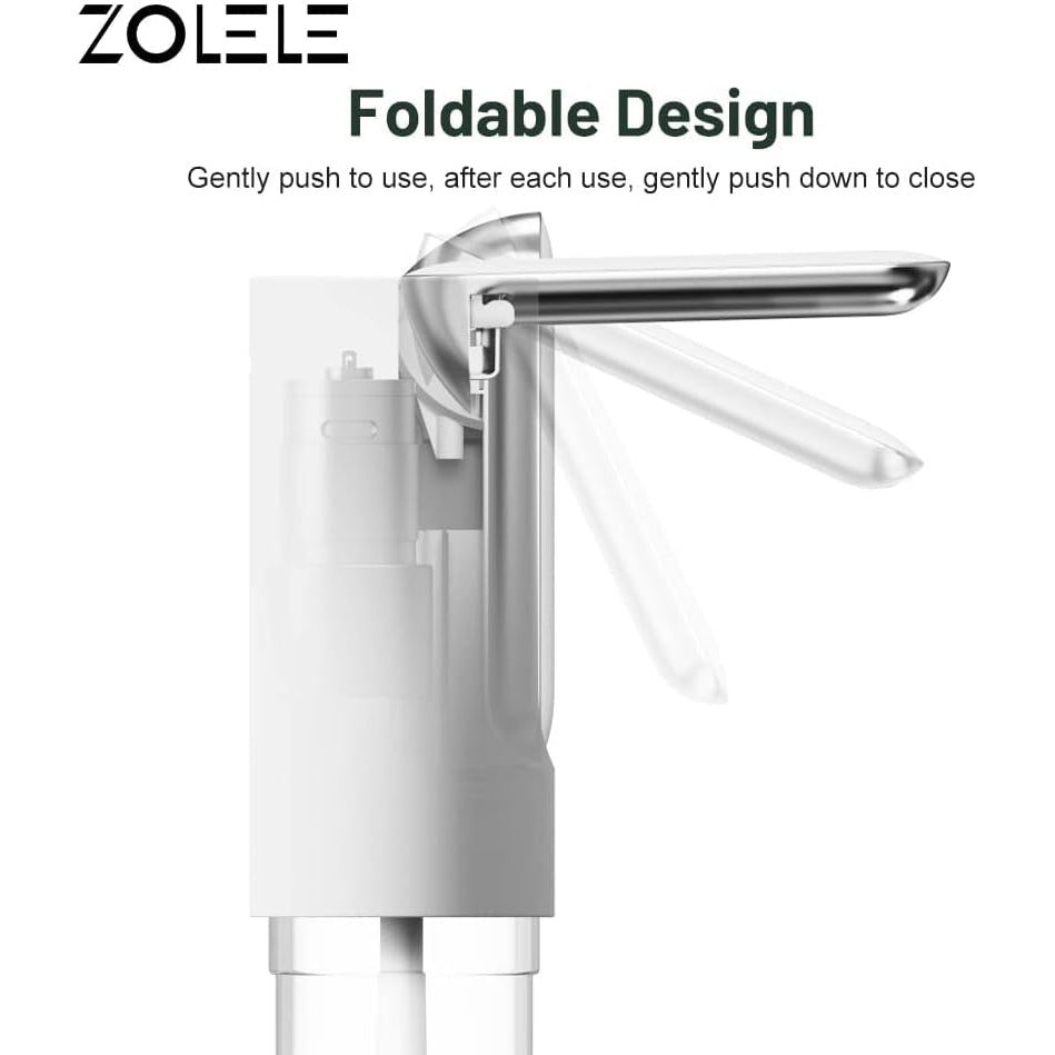 Zolele Automatic Folding Water Bottle Pump Rechargeable 1200mAh ZL100 - White