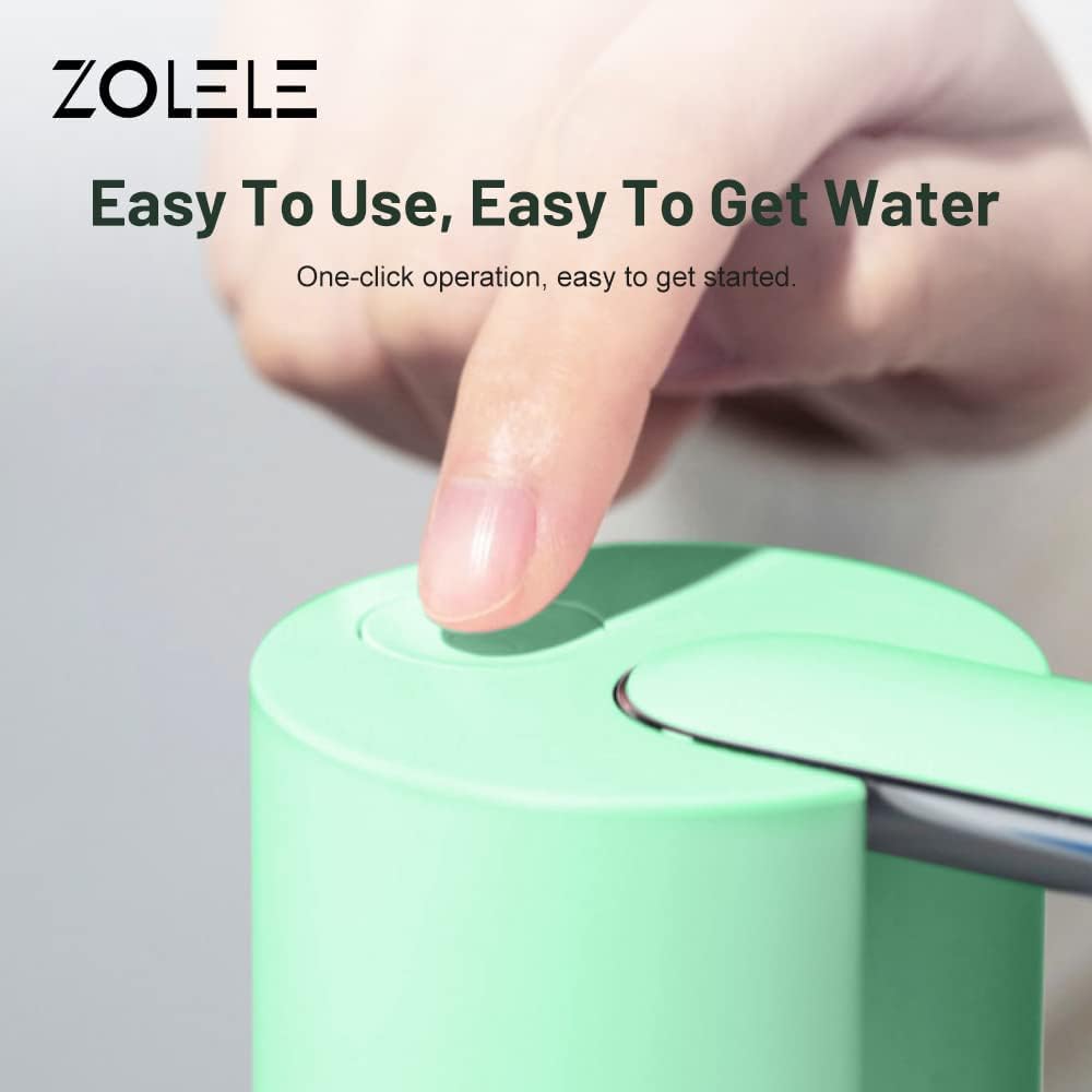 Zolele Automatic Folding Water Bottle Pump Rechargeable 1200mAh ZL100 - White