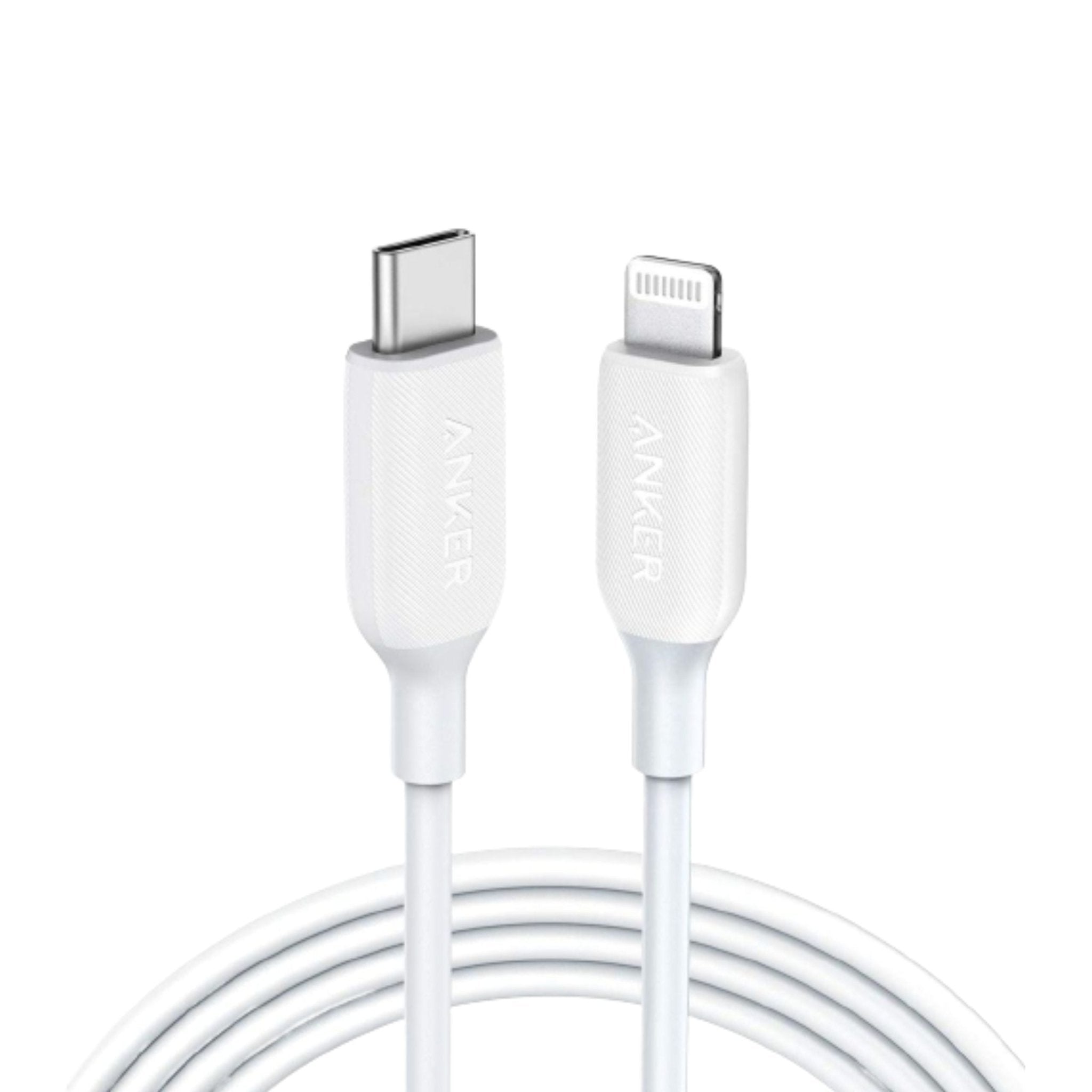 Anker Powerline III USB-C - Lightning Cable 6ft 1.8m - White - STOORE.AE | ستور الامارات