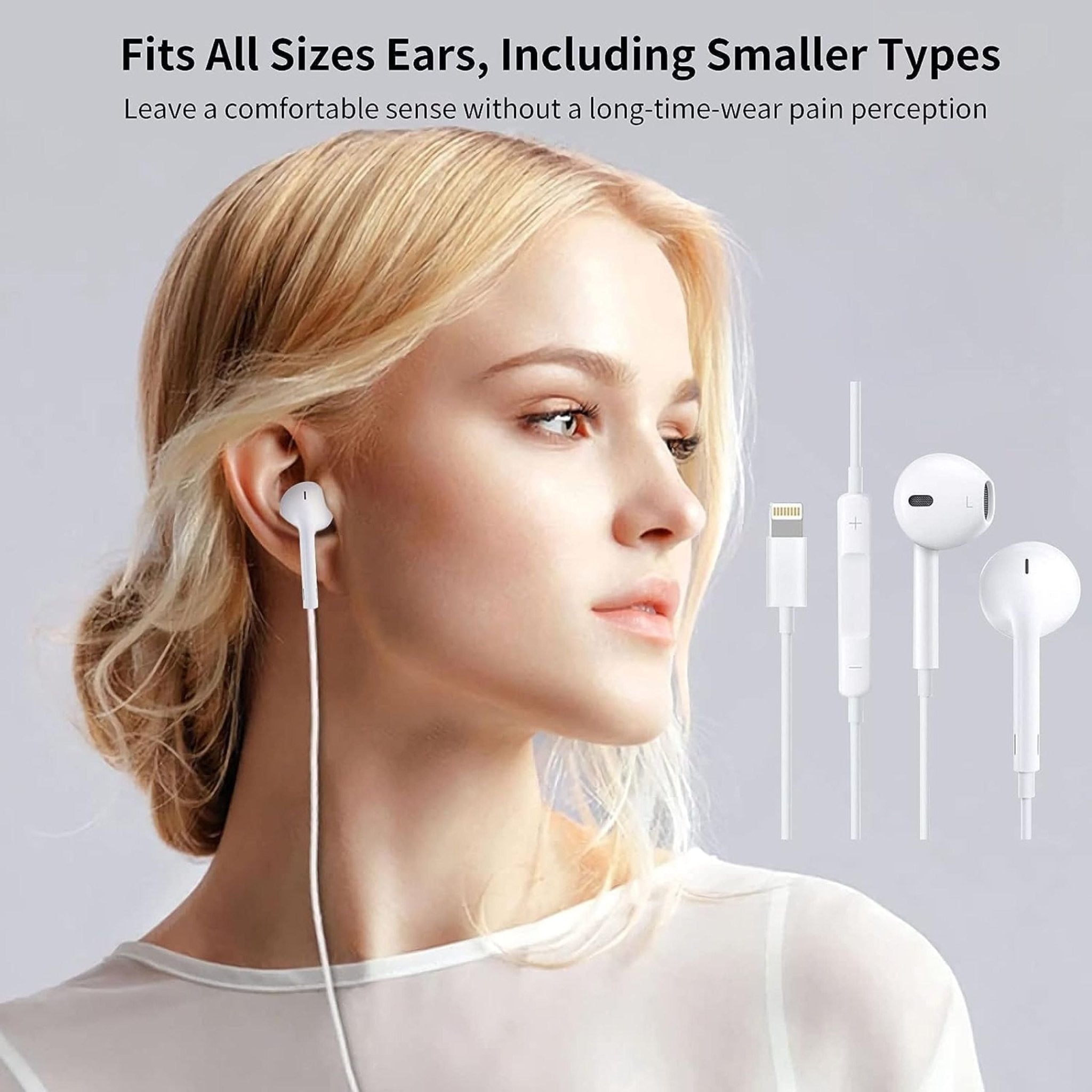 Apple Earpods With Lightning Connector MMTN2AM/A - White - STOORE.AE | ستور الامارات