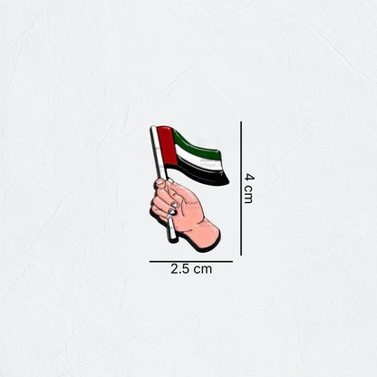 Badge Hand Holding UAE Flag - STOORE.AE | ستور الامارات