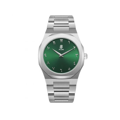 BBmilano Men's Arabic Ultra Thin Watch - Green - STOORE.AE | ستور الامارات