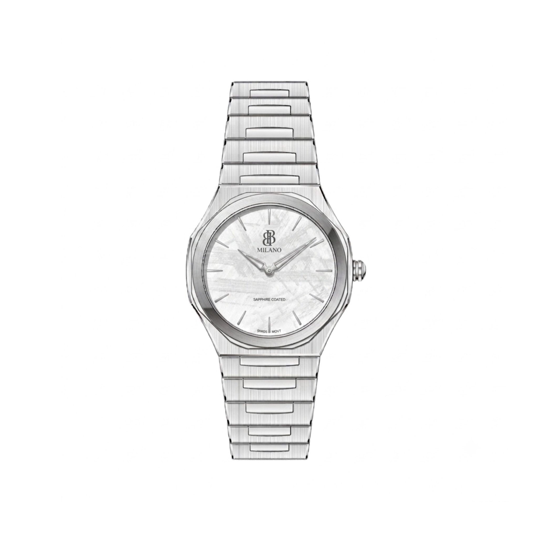BBmilano Men's Lunar Frost Watch - White - STOORE.AE | ستور الامارات
