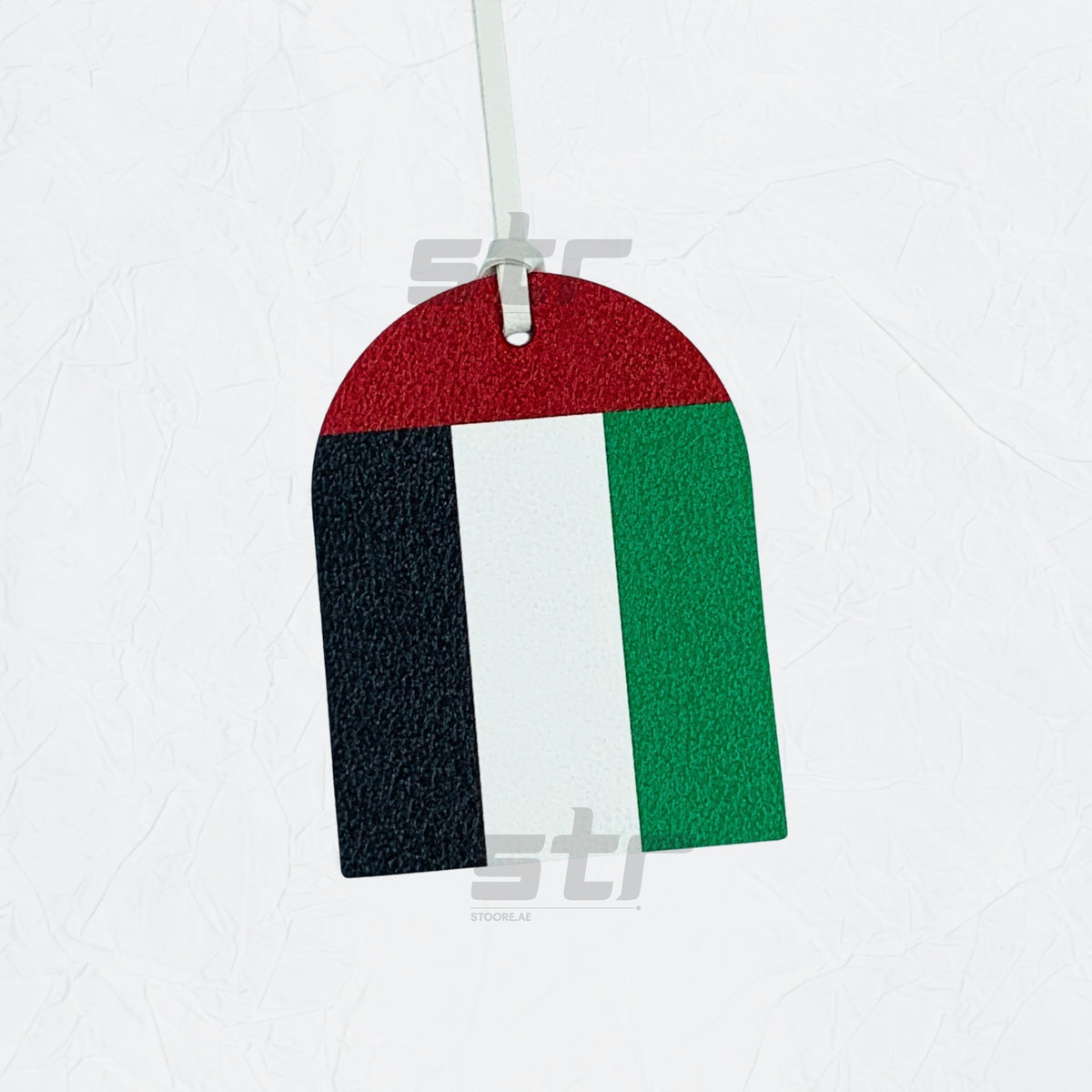 Leather Charm Double Side UAE Flag