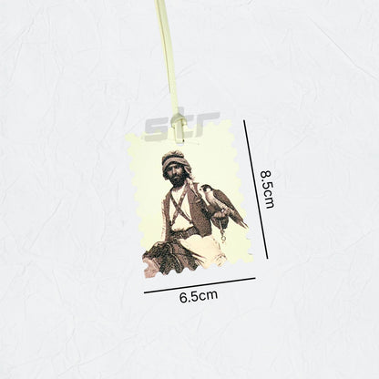 Leather Charm Double Side Sheikh Zayed bin Sultan Al Nahyan - 10